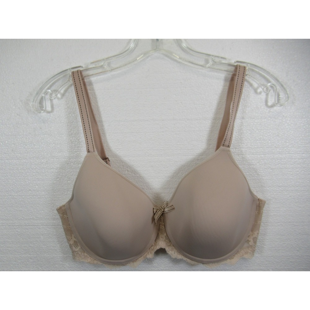 Chantelle Rive Gauche Full Coverage Smooth Bra 34DD Beige Underwire c32860